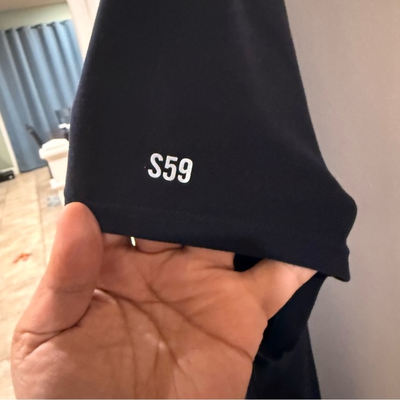 Splits59 Navy Top with White Collar - Picture 4 of 6